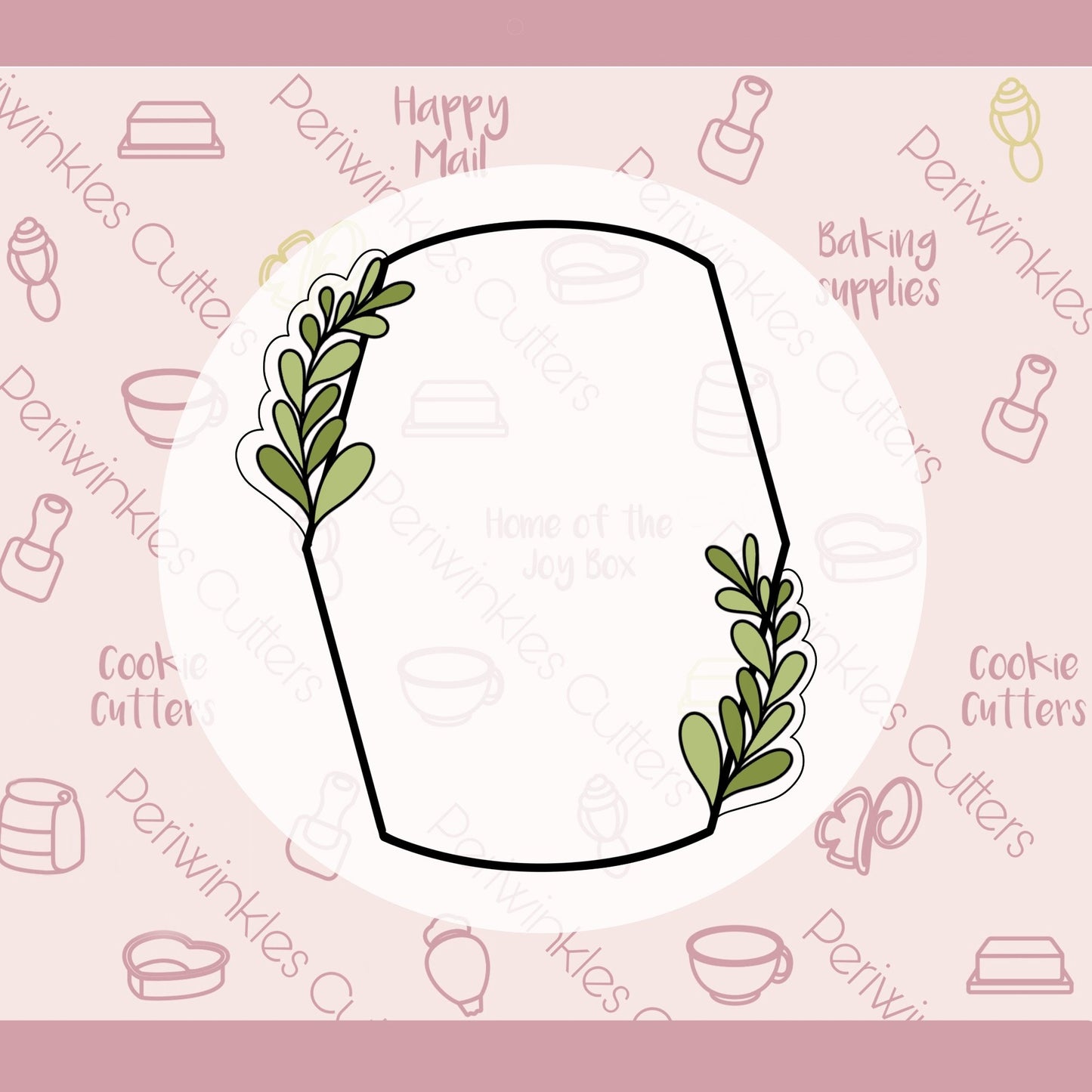 Lynette Plaque Cookie Cutter - Periwinkles Cutters