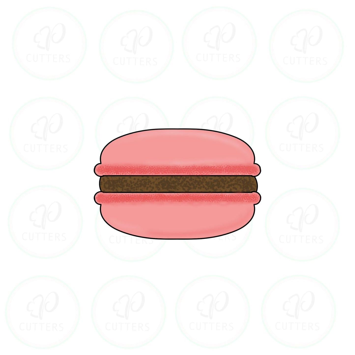 Macaron Cookie Cutter - Periwinkles Cutters