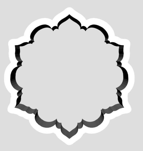 Mandala Plaque Cookie Cutter - Periwinkles Cutters