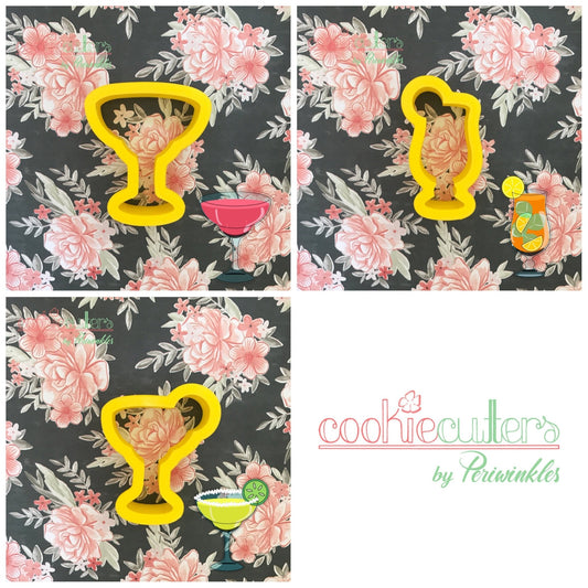 Margarita Glass Cookie Cutter - Periwinkles Cutters