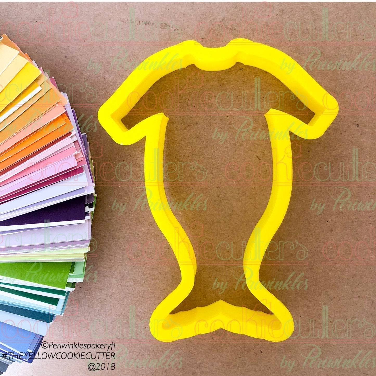 Mermaid Onesie Cookie Cutter - Periwinkles Cutters