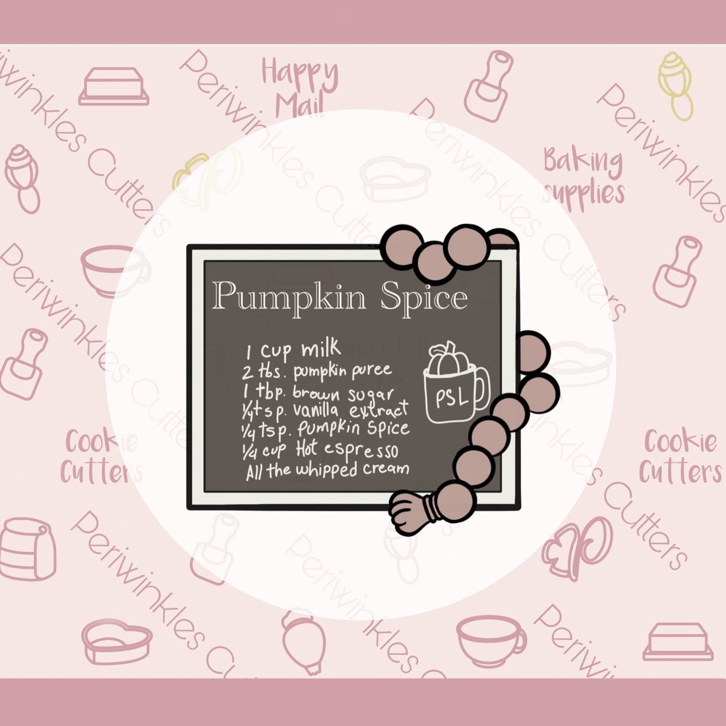 Message Board Cookie Cutter - Periwinkles Cutters