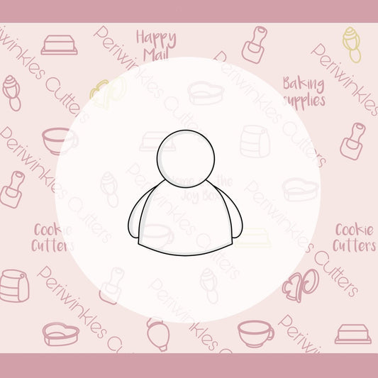 Messenger Guy Cookie Cutter - Periwinkles Cutters