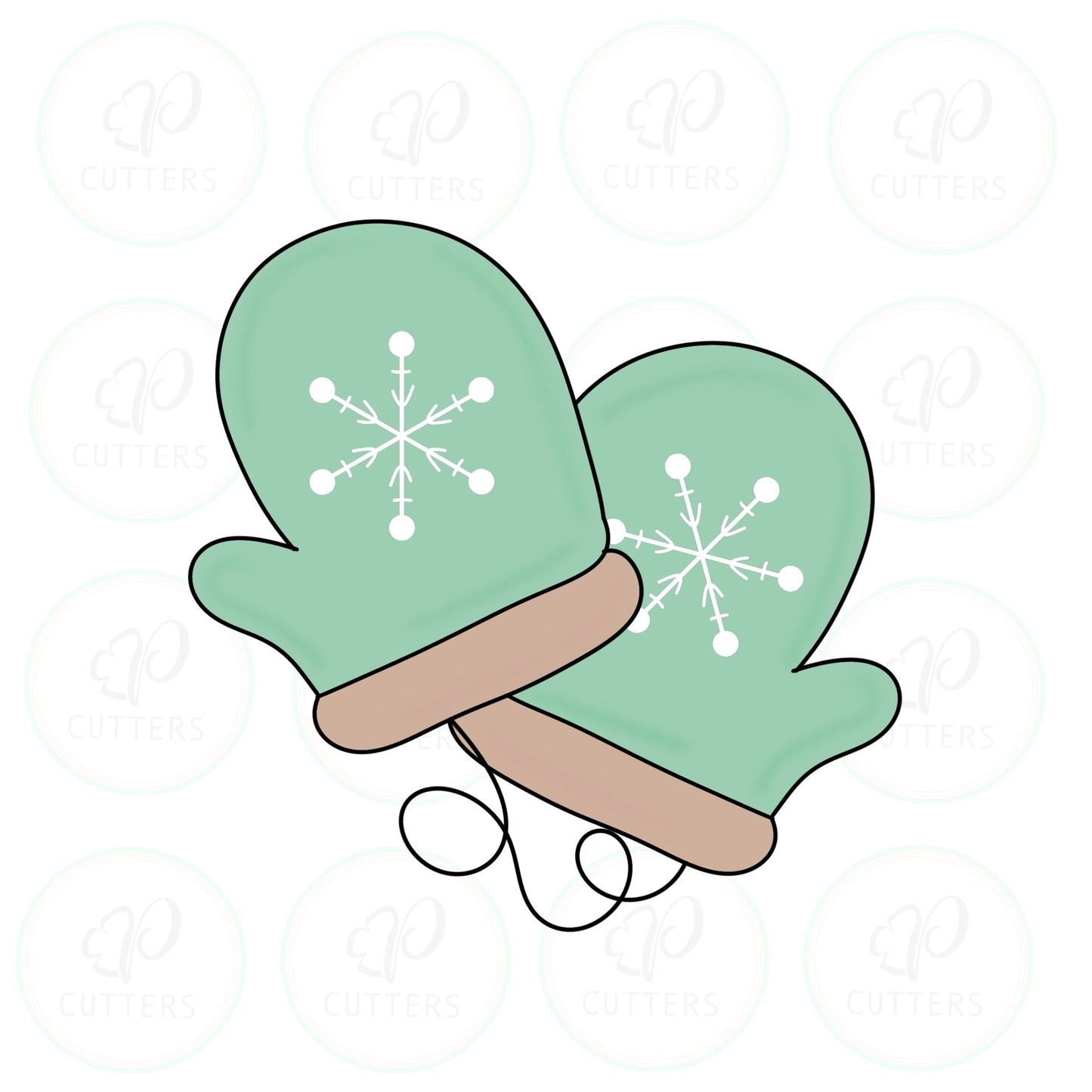 Mittens 2019 Cookie Cutter - Periwinkles Cutters
