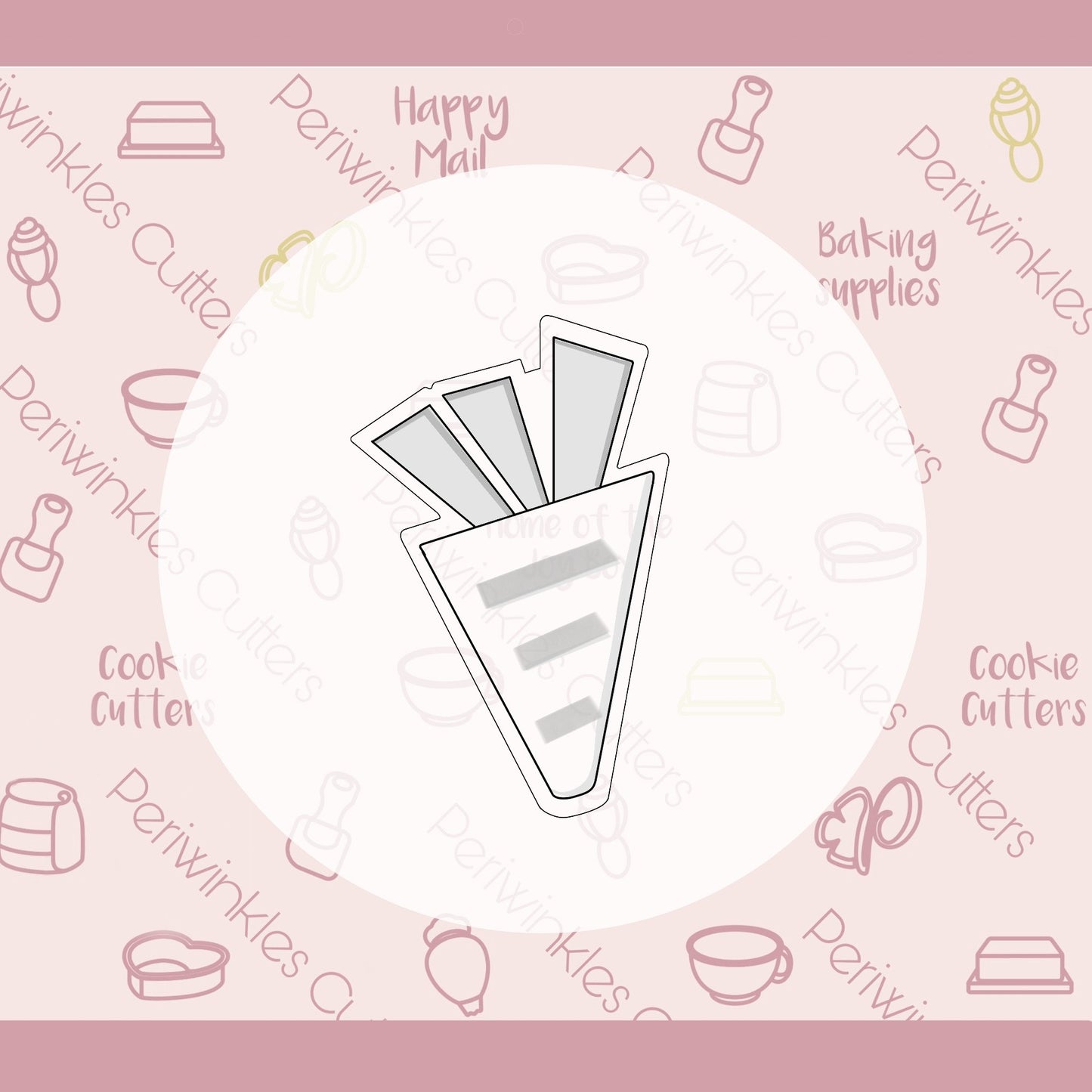 Modern Carrot Cookie Cutter - Periwinkles Cutters