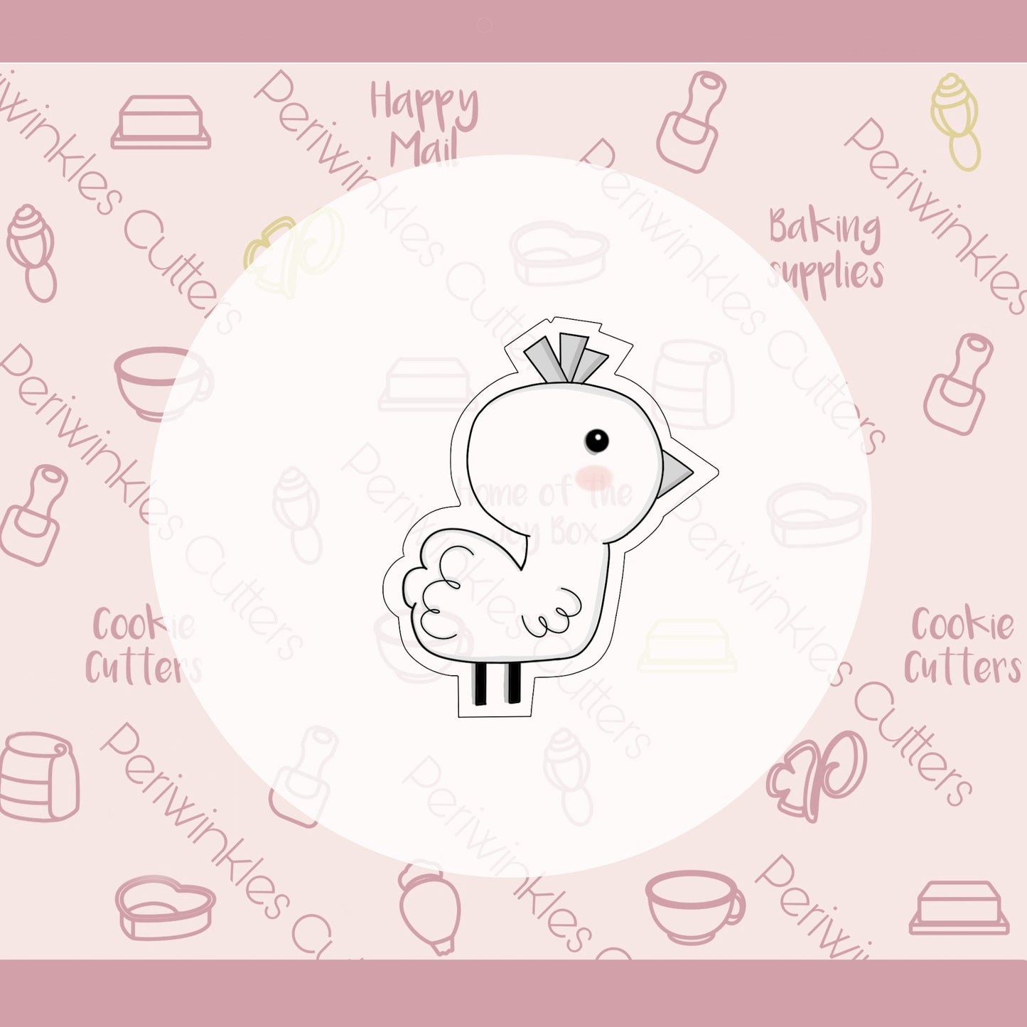 Modern Chick Cookie Cutter - Periwinkles Cutters