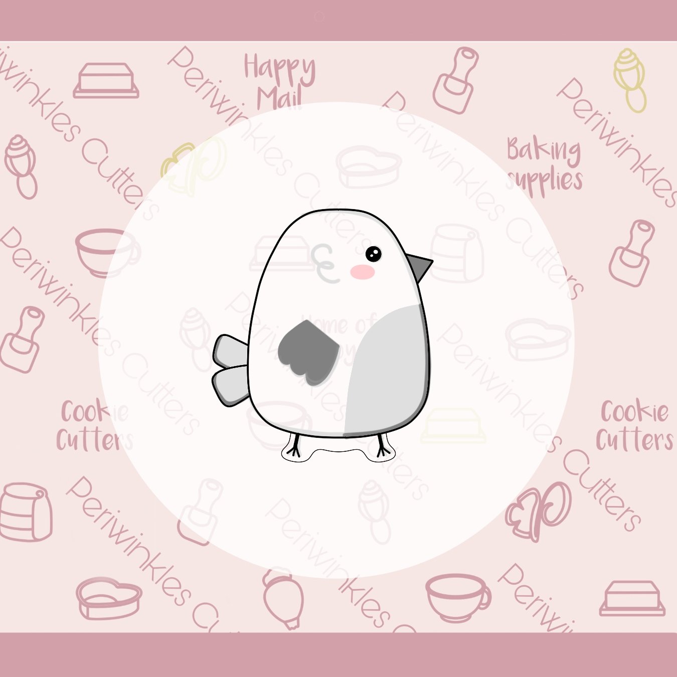 Modern Chick Cookie Cutter - Periwinkles Cutters