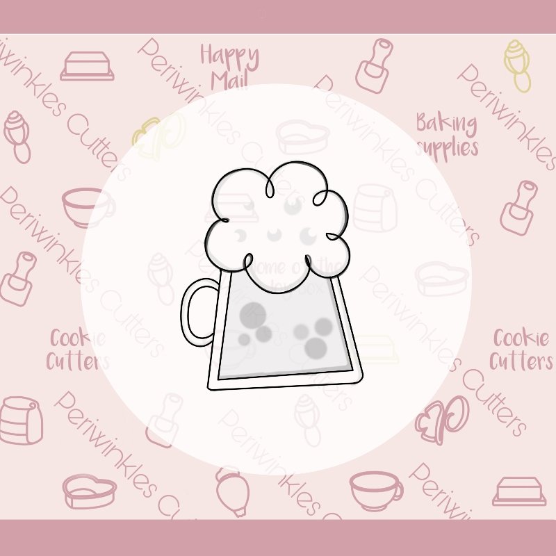 Modern Mug Cookie Cutter - Periwinkles Cutters