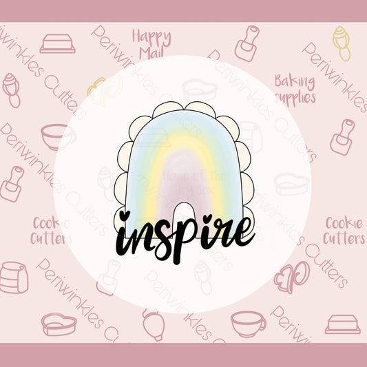 Modern Rainbow Teacher Trio Cookie Cutter - Periwinkles Cutters