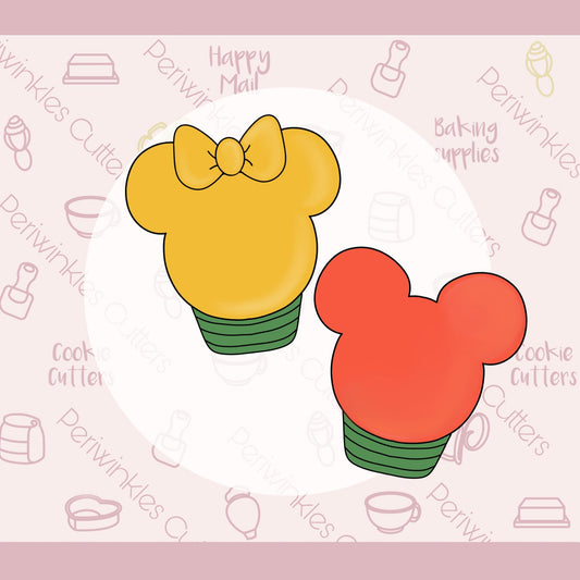 Mouse Ears Christmas Bulb Cookie Cutter - Periwinkles Cutters