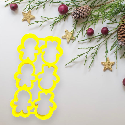 Multi Gingerman Cookie Cutter 6 in 1 - Periwinkles Cutters Cookie Cutter