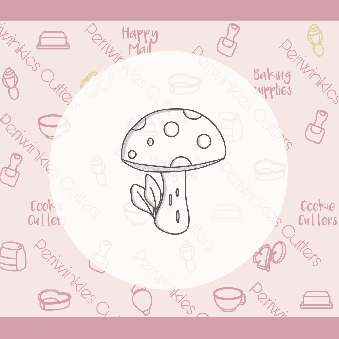 Mushroom Bulb Cookie Cutter - Periwinkles Cutters