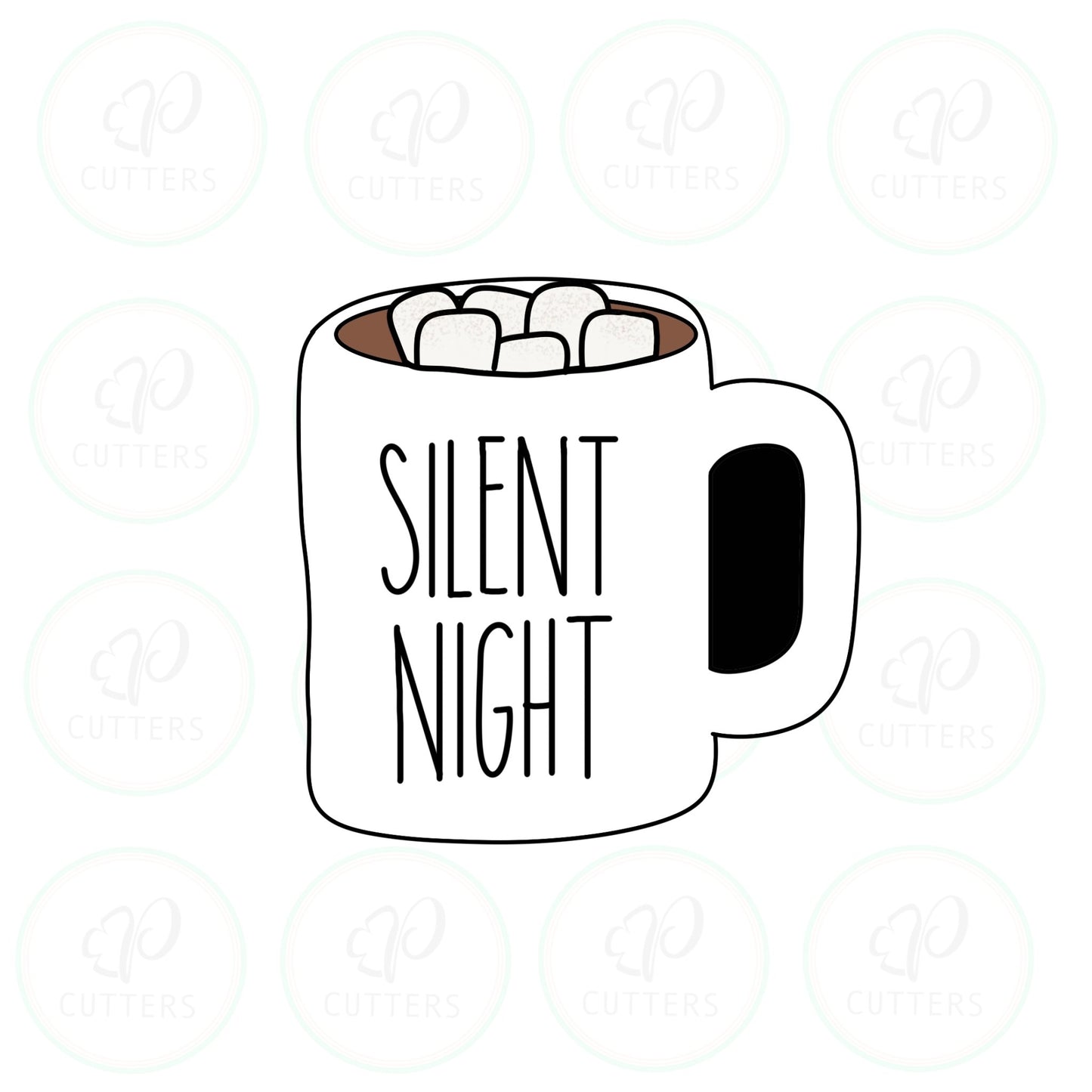 Name Mug Cookie Cutter - Periwinkles Cutters