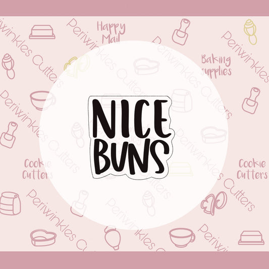 Nice Buns Set of 2 Cookie Cutter - Periwinkles Cutters