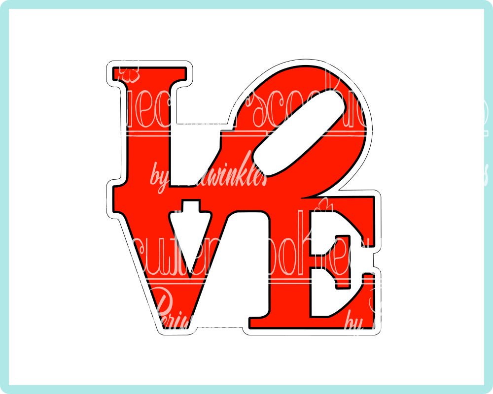 NYC Love Cookie Cutter - Periwinkles Cutters