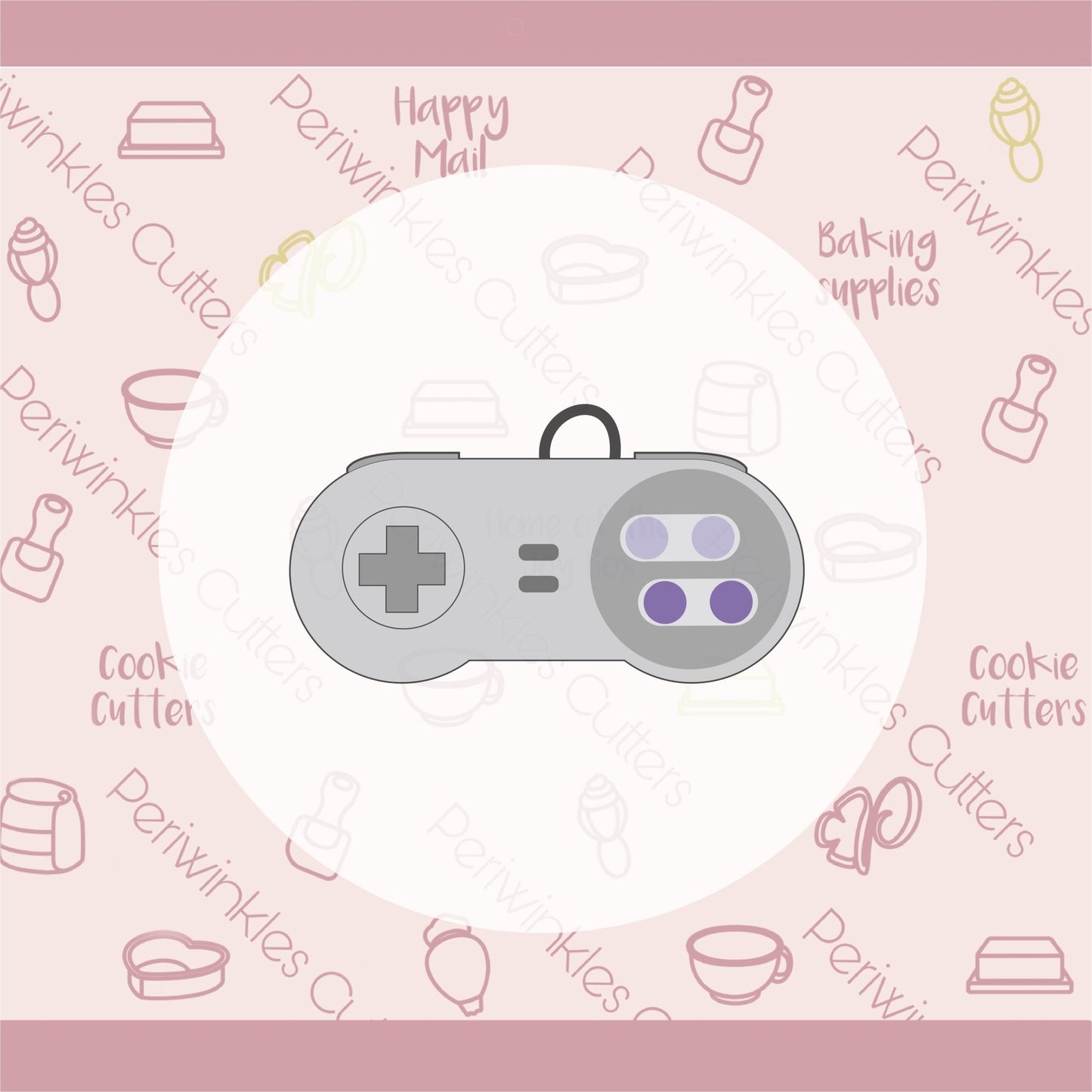 Old School Controller Cookie Cutter - Periwinkles Cutters