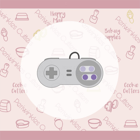 Old School Controller Cookie Cutter - Periwinkles Cutters