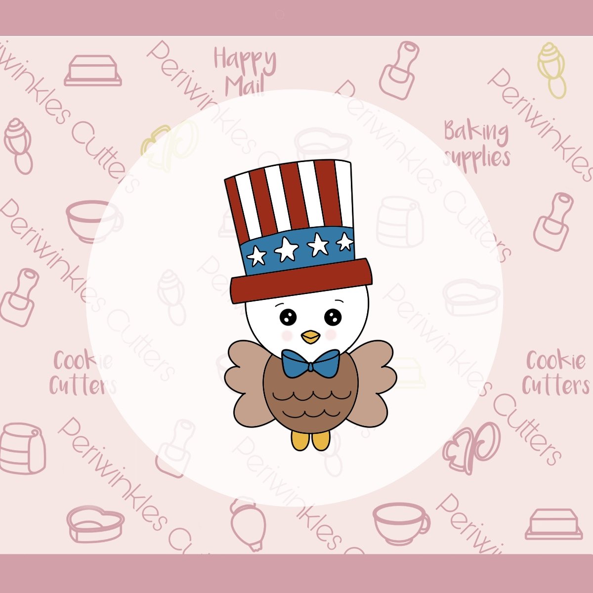 Open Wings Eagle Cookie Cutter - Periwinkles Cutters