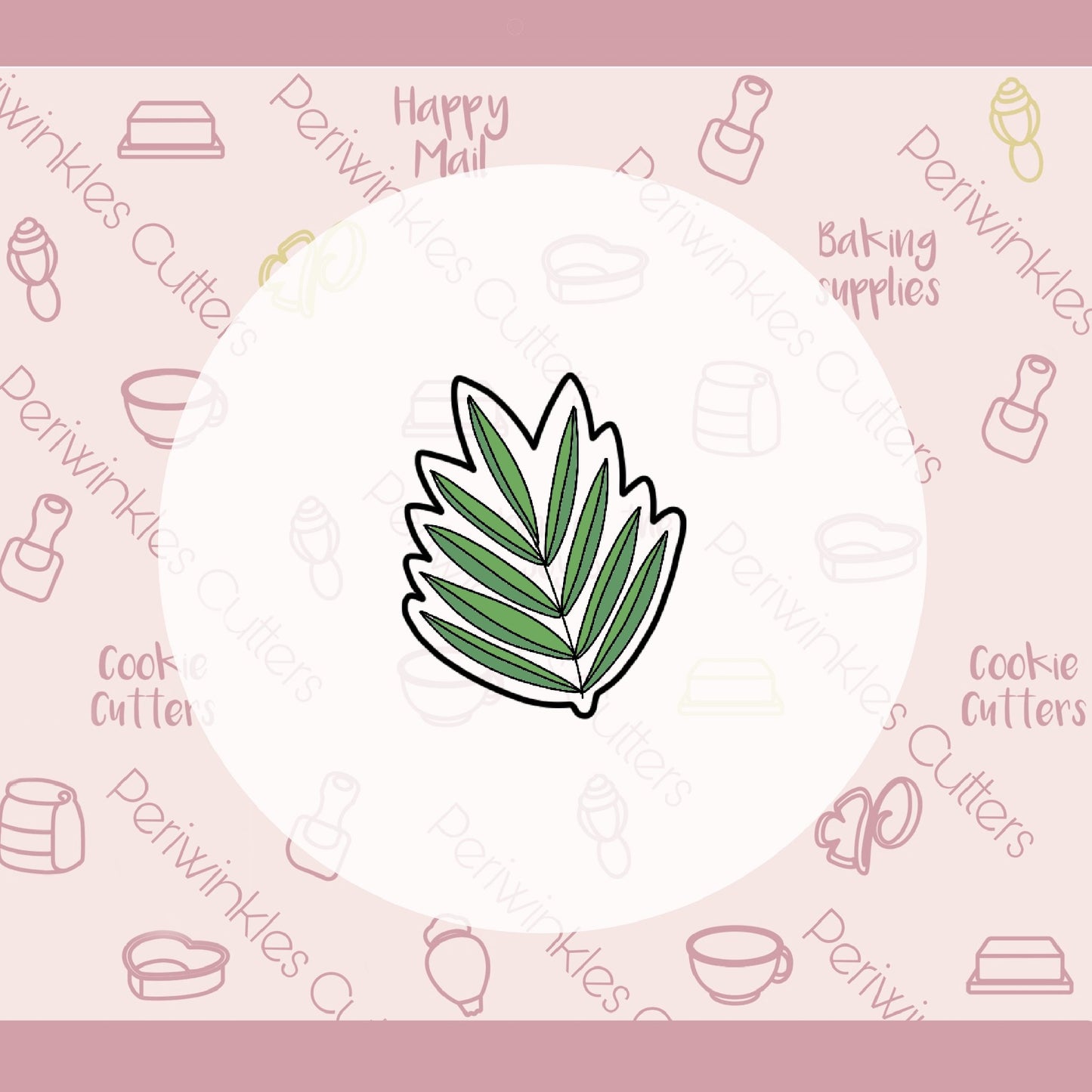 Palm Branch Cookie Cutter - Periwinkles Cutters