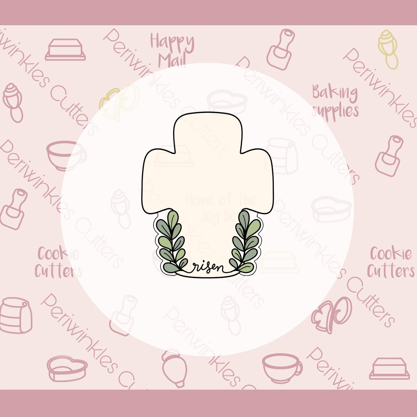 Palm Sunday Cross Cookie Cutter - Periwinkles Cutters