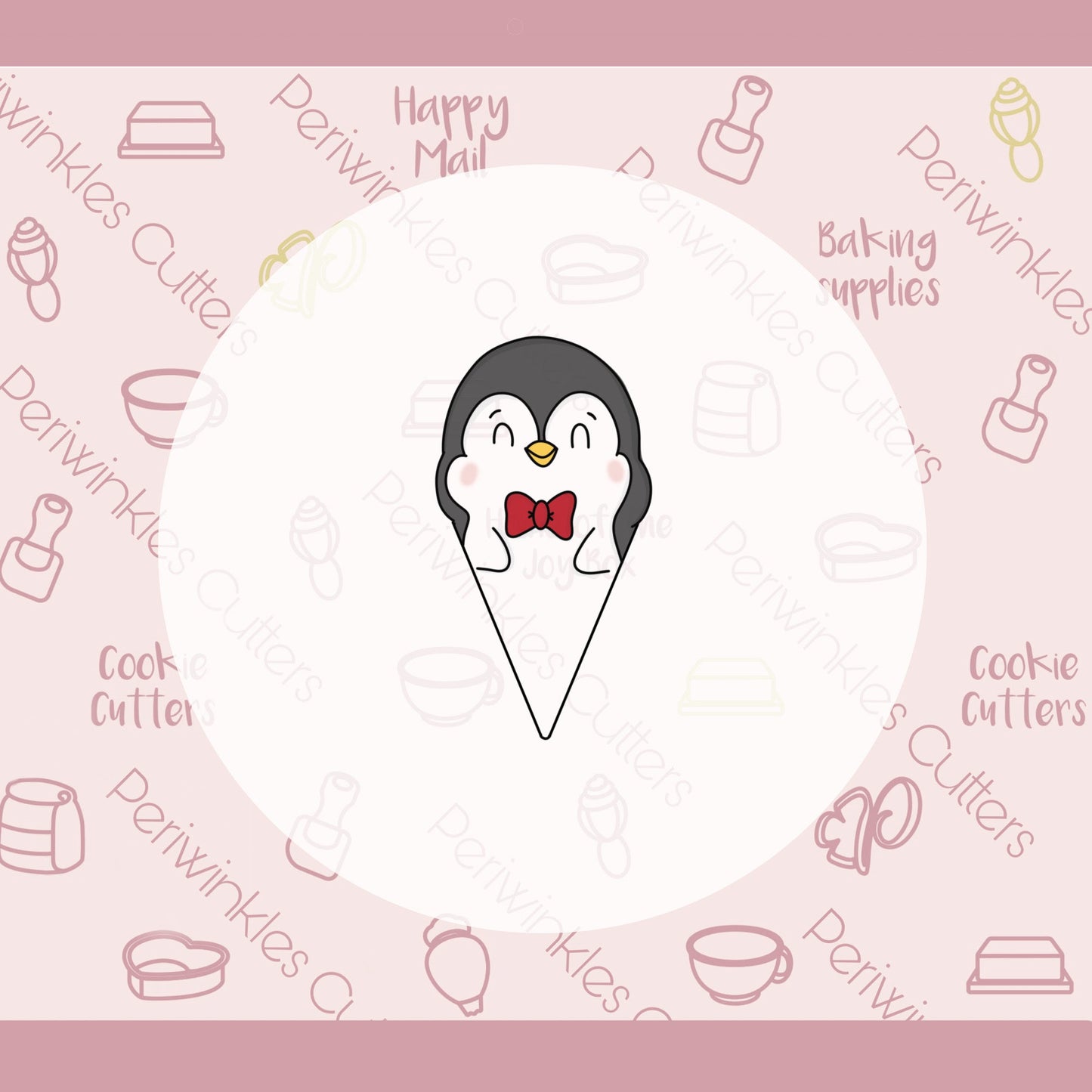 Penguin Platter Piece Cookie Cutter - Periwinkles Cutters