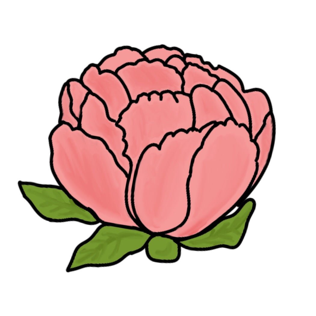 Peony Cookie Cutter - Periwinkles Cutters