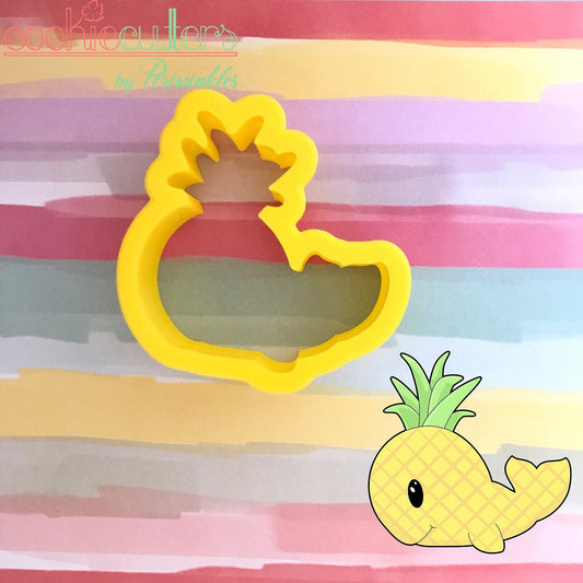 Pineapple Whale Cookie Cutter - Periwinkles Cutters