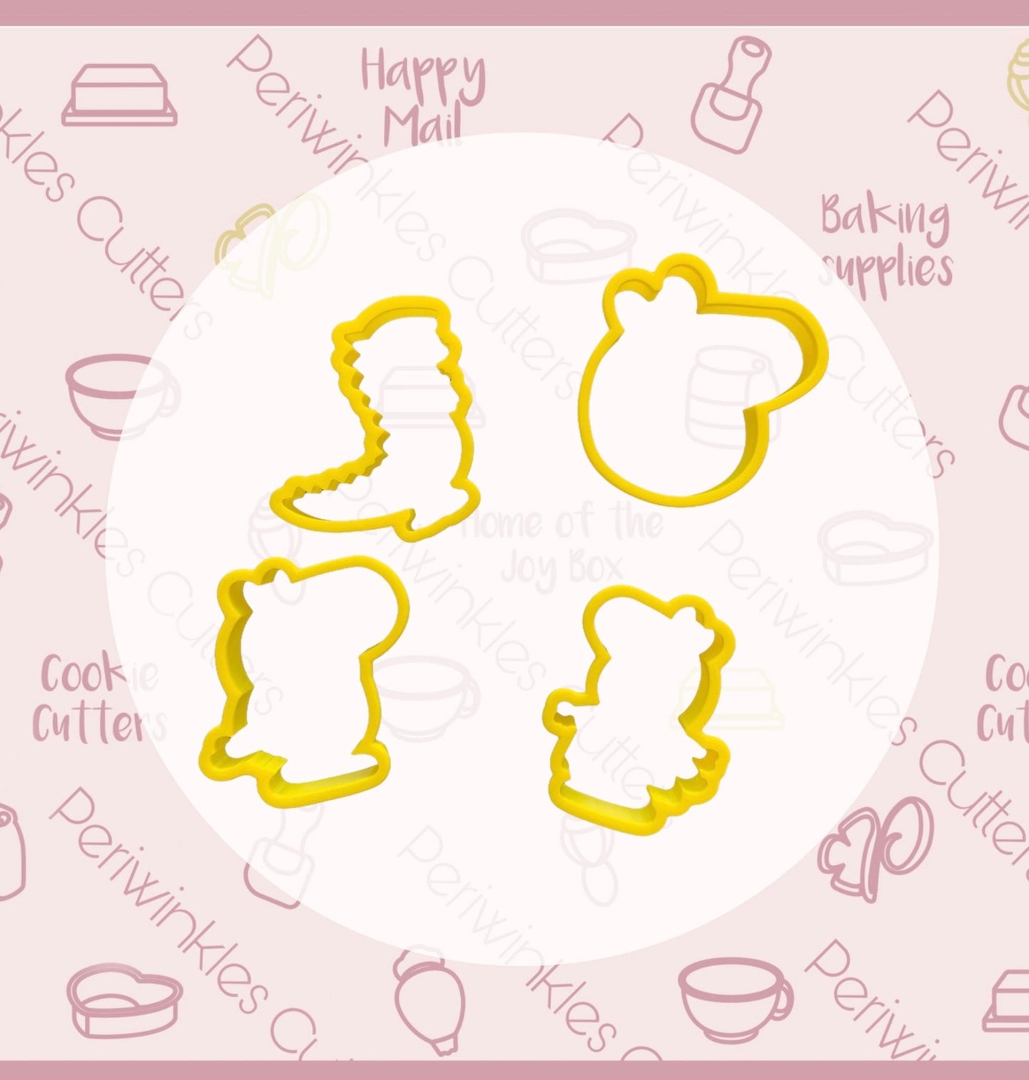 Pink Pig Girl Cookie Cutter - Periwinkles Cutters