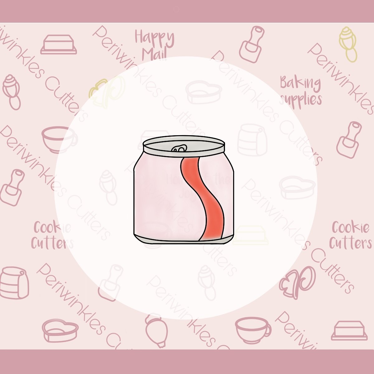 Pizza and Soda Cookie Cutter - We Go Together Like - Periwinkles Cutters