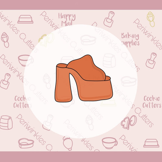 Platform Sandals Cookie Cutter - Periwinkles Cutters