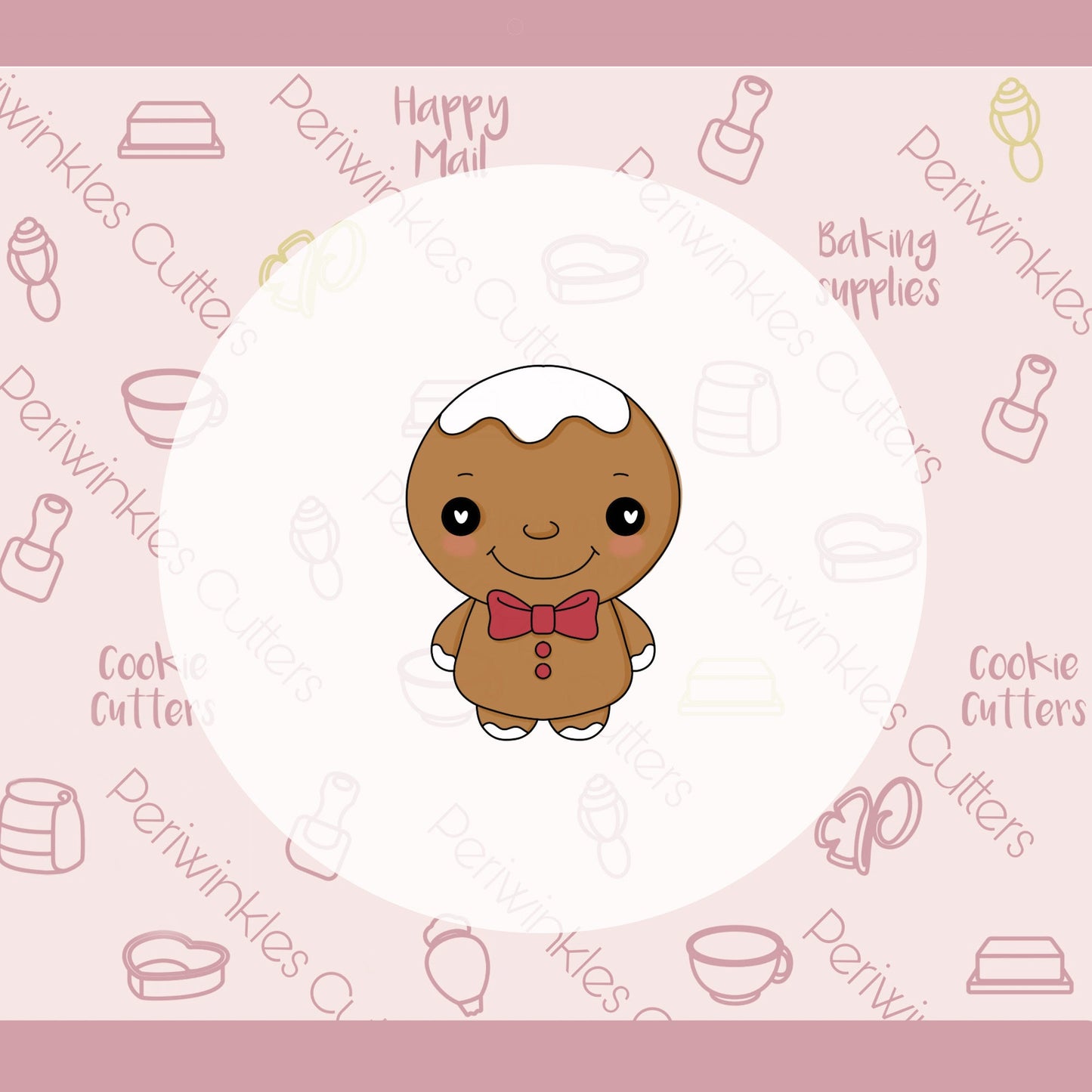 Plush Gingerman Cookie Cutter - Periwinkles Cutters