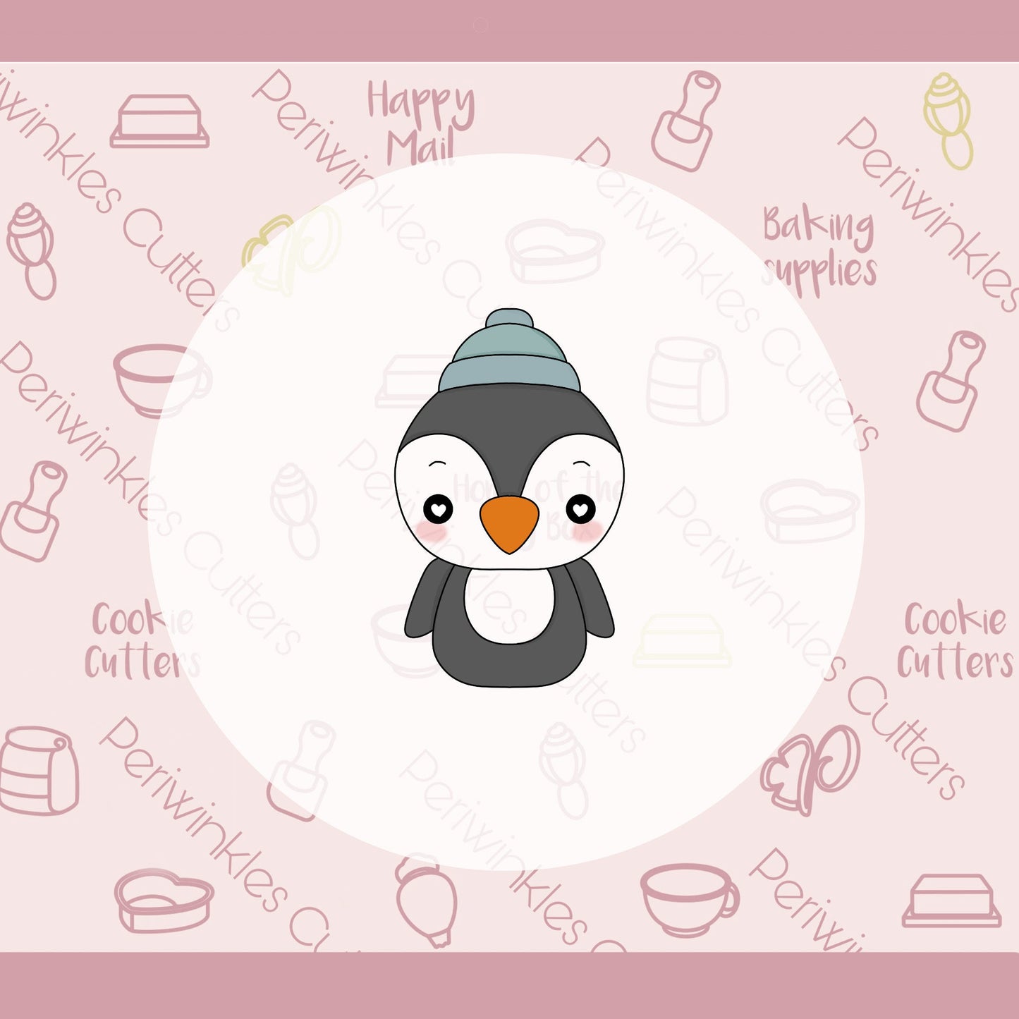 Plush Penguin Cookie Cutter - Periwinkles Cutters