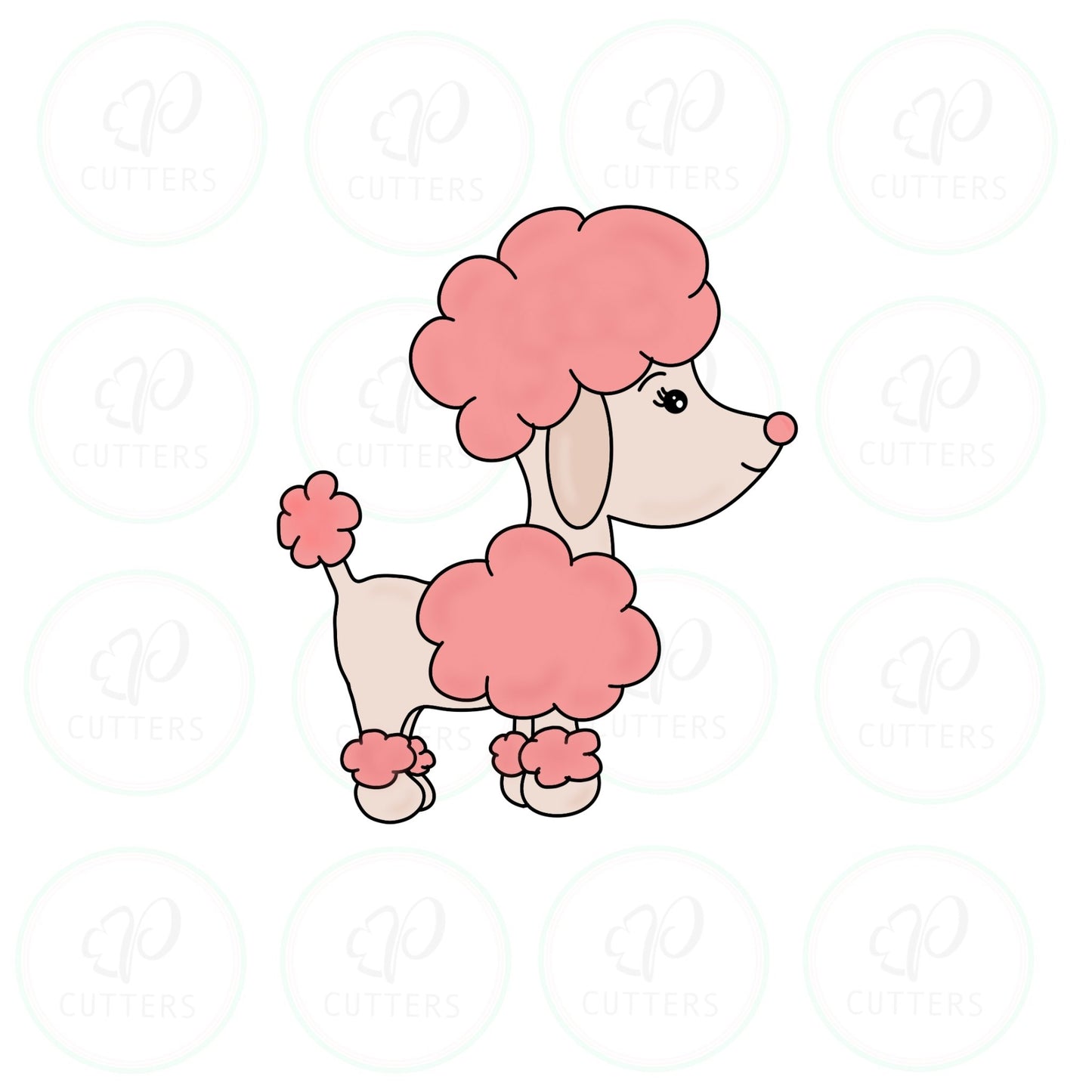 Poodle Dog 1 Cookie Cutter - Periwinkles Cutters