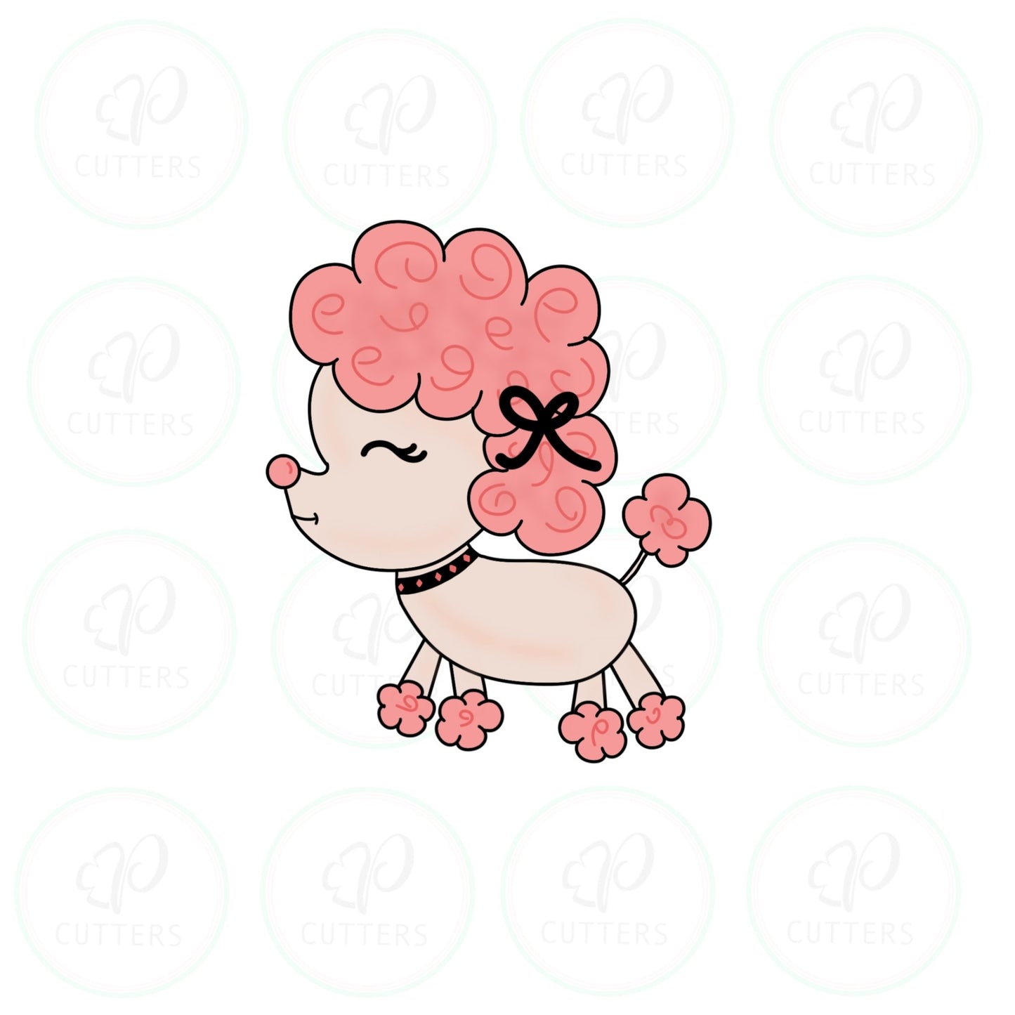 Poodle Dog 2 Cookie Cutter - Periwinkles Cutters