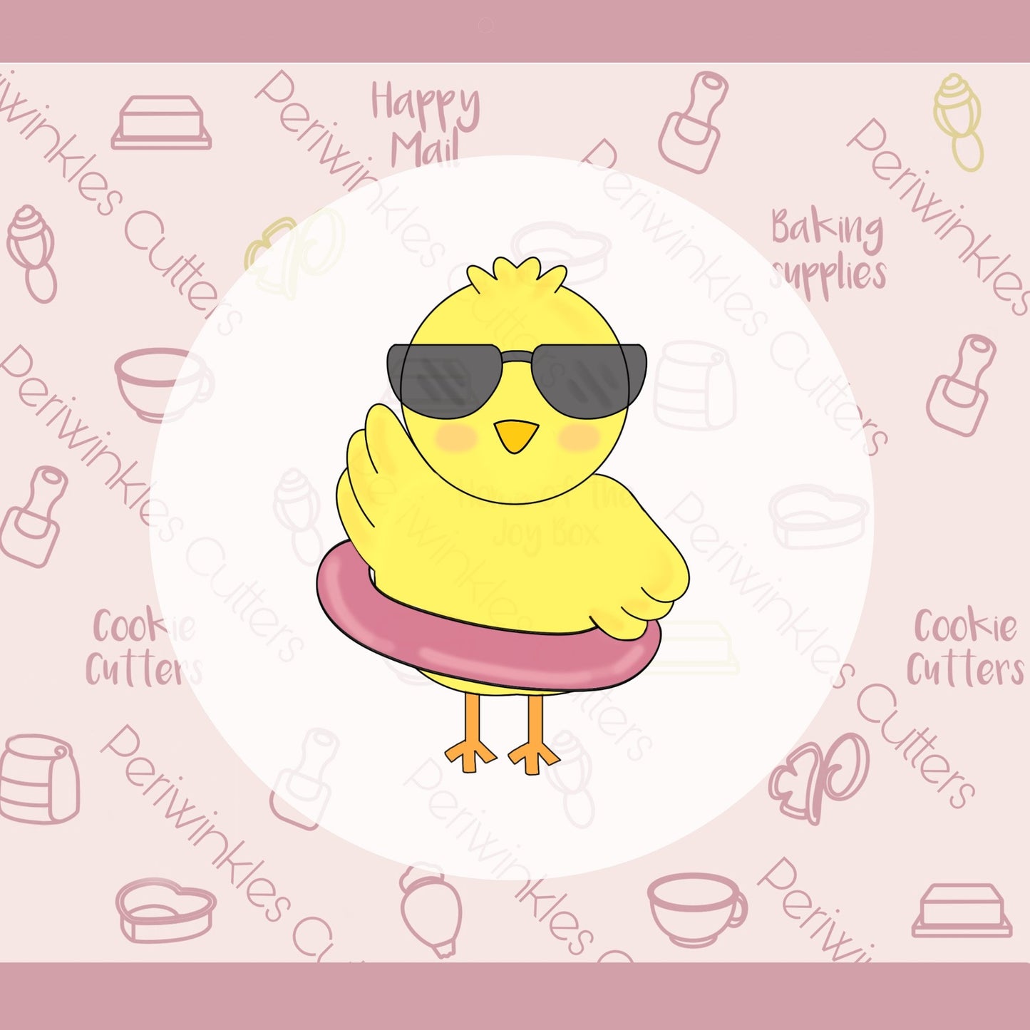 Pool Chick Cookie Cutter - Periwinkles Cutters