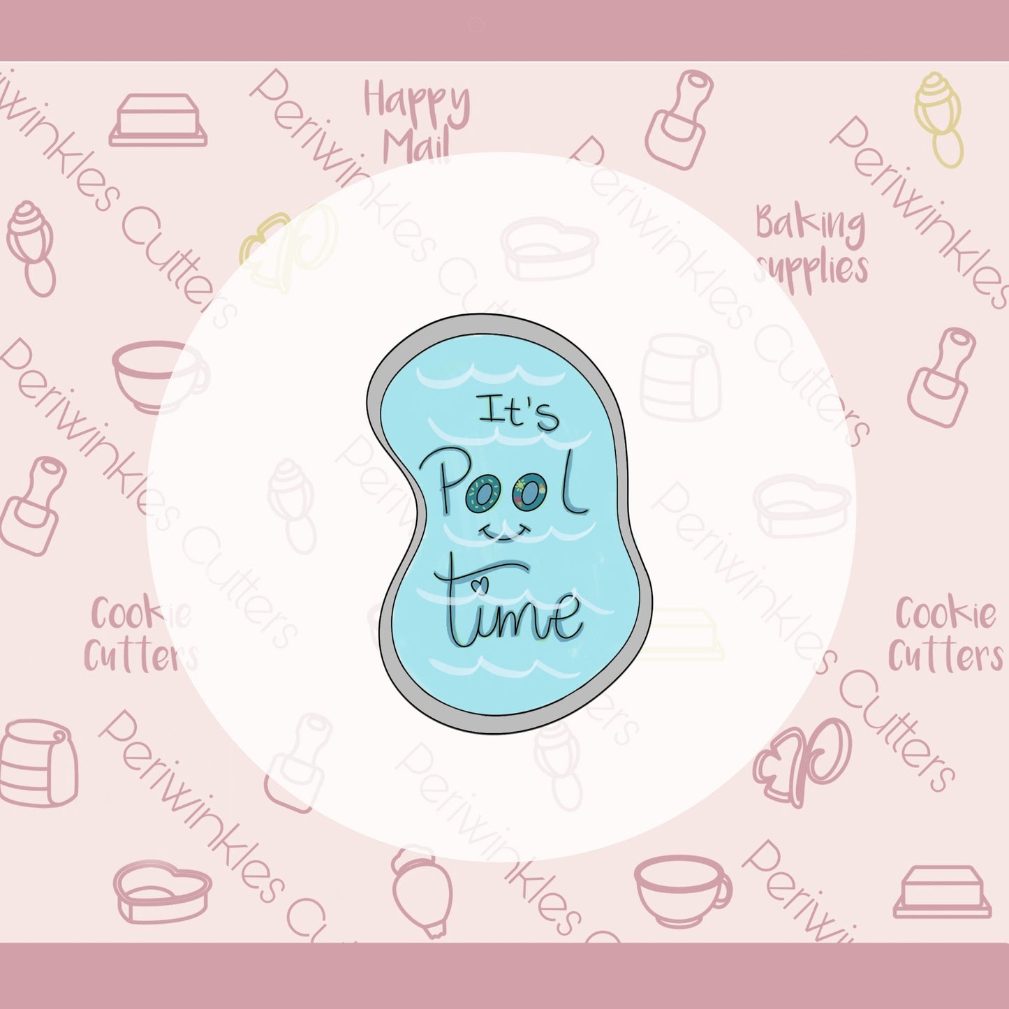 Pool Silhouette Cookie Cutter - Periwinkles Cutters