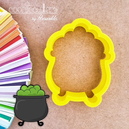 Pot of Gold - Witch Cauldron Cookie Cutter - Periwinkles Cutters