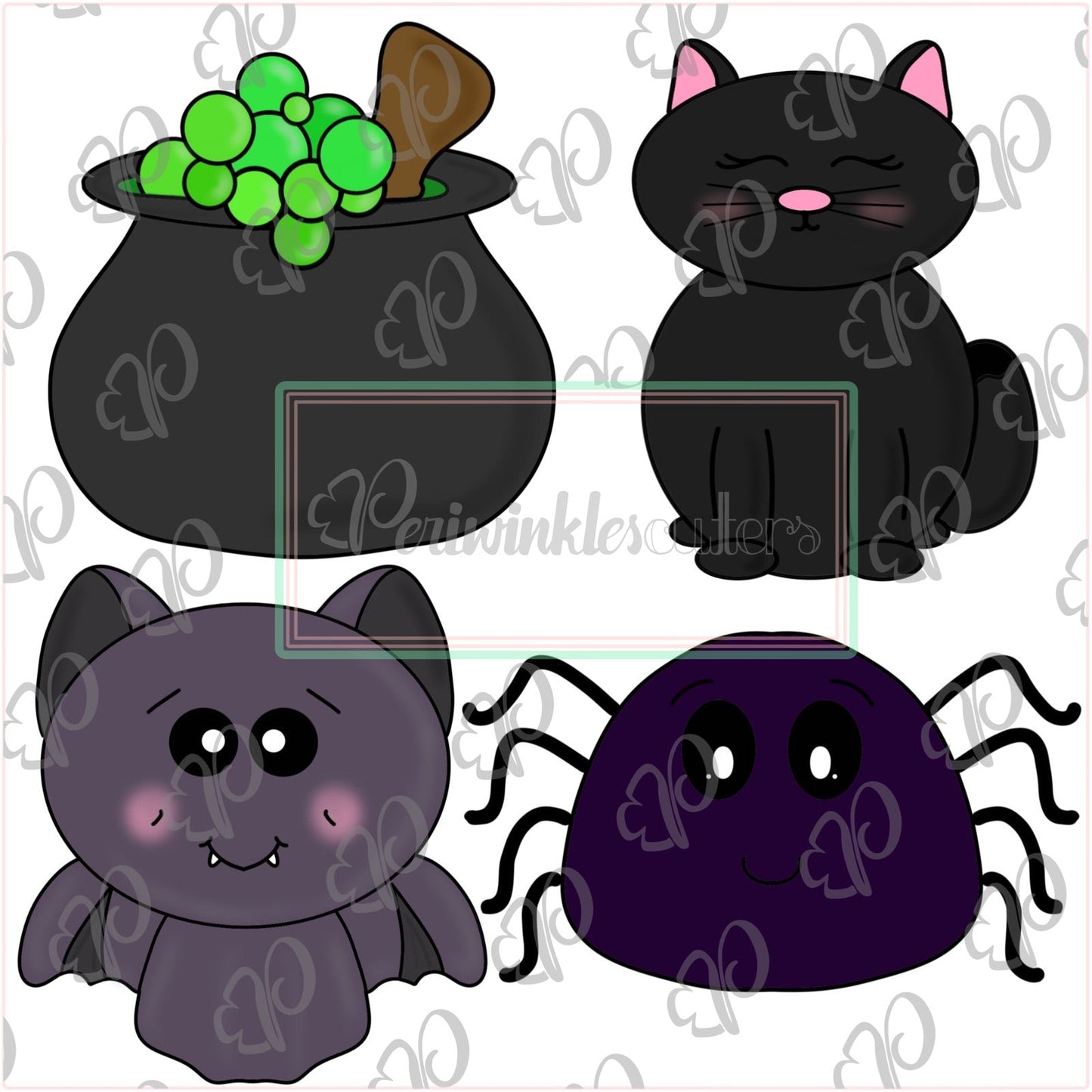 Potion Ingredients Mini Set Halloween Cookie Cutter - Halloween Cutter - Periwinkles Cutters