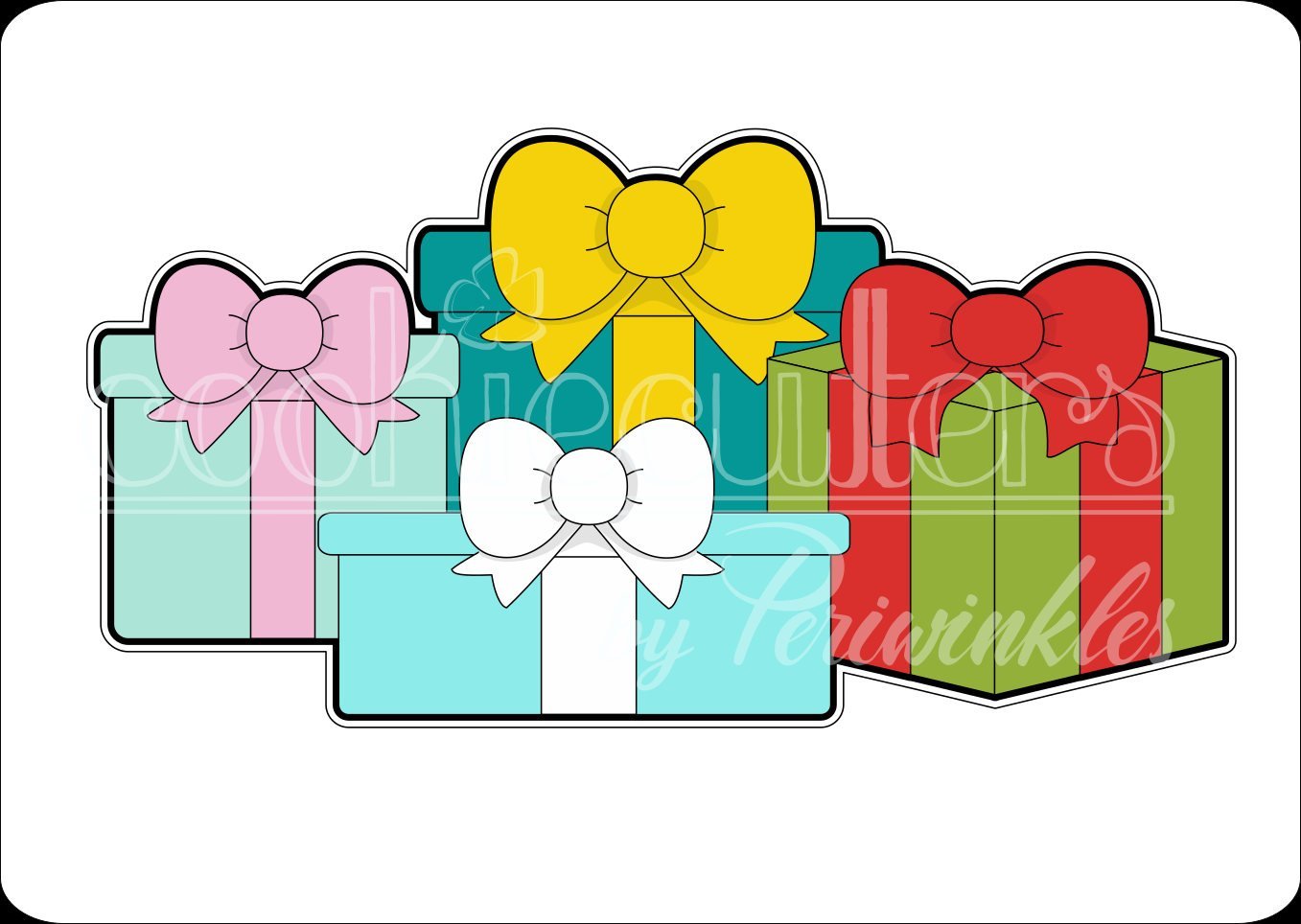 Presents Cookie Cutter - Periwinkles Cutters