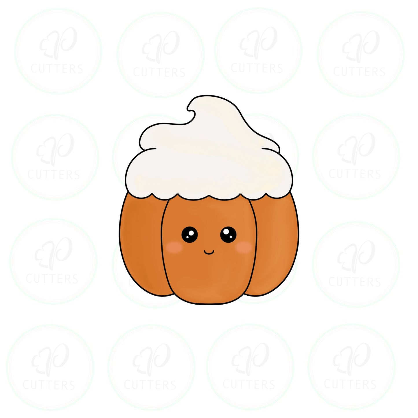 Pumpkin Cupcake Cookie Cutter - Periwinkles Cutters