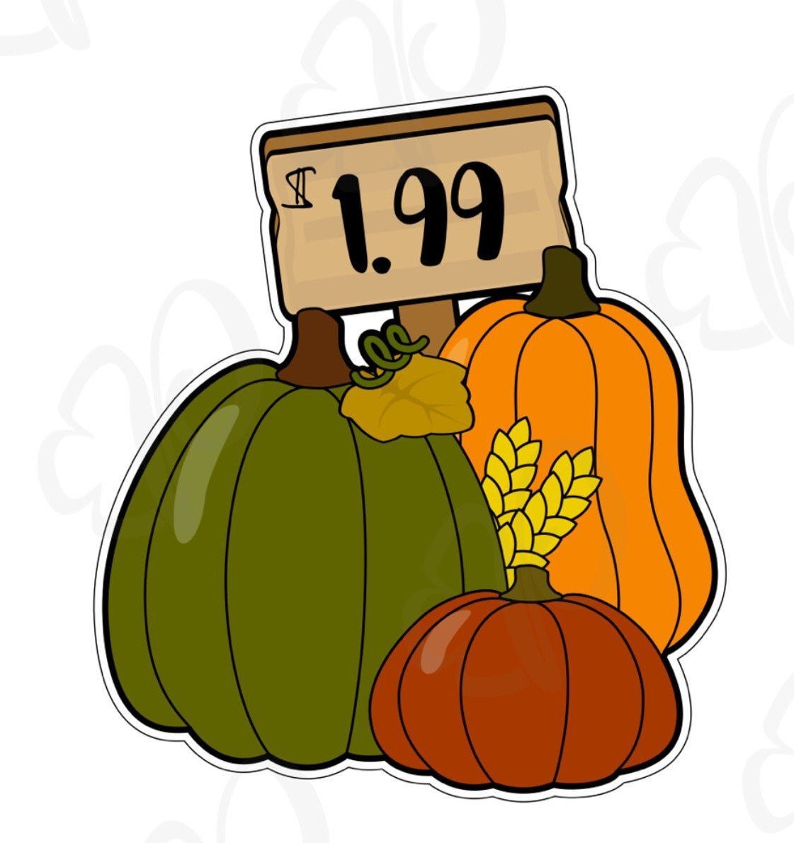 Pumpkin Sale Cookie Cutter - Periwinkles Cutters