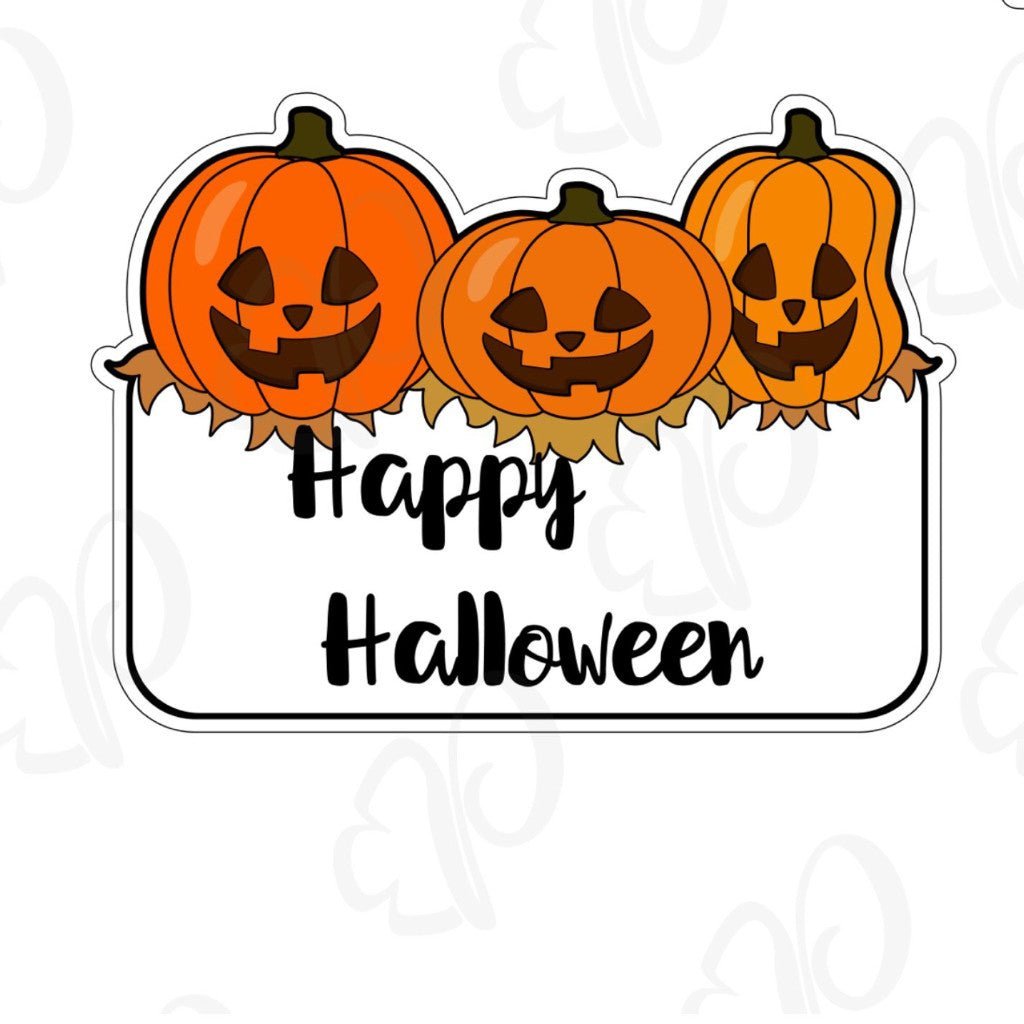 Pumpkin Scarecrow Plaque Cookie Cutter - Periwinkles Cutters