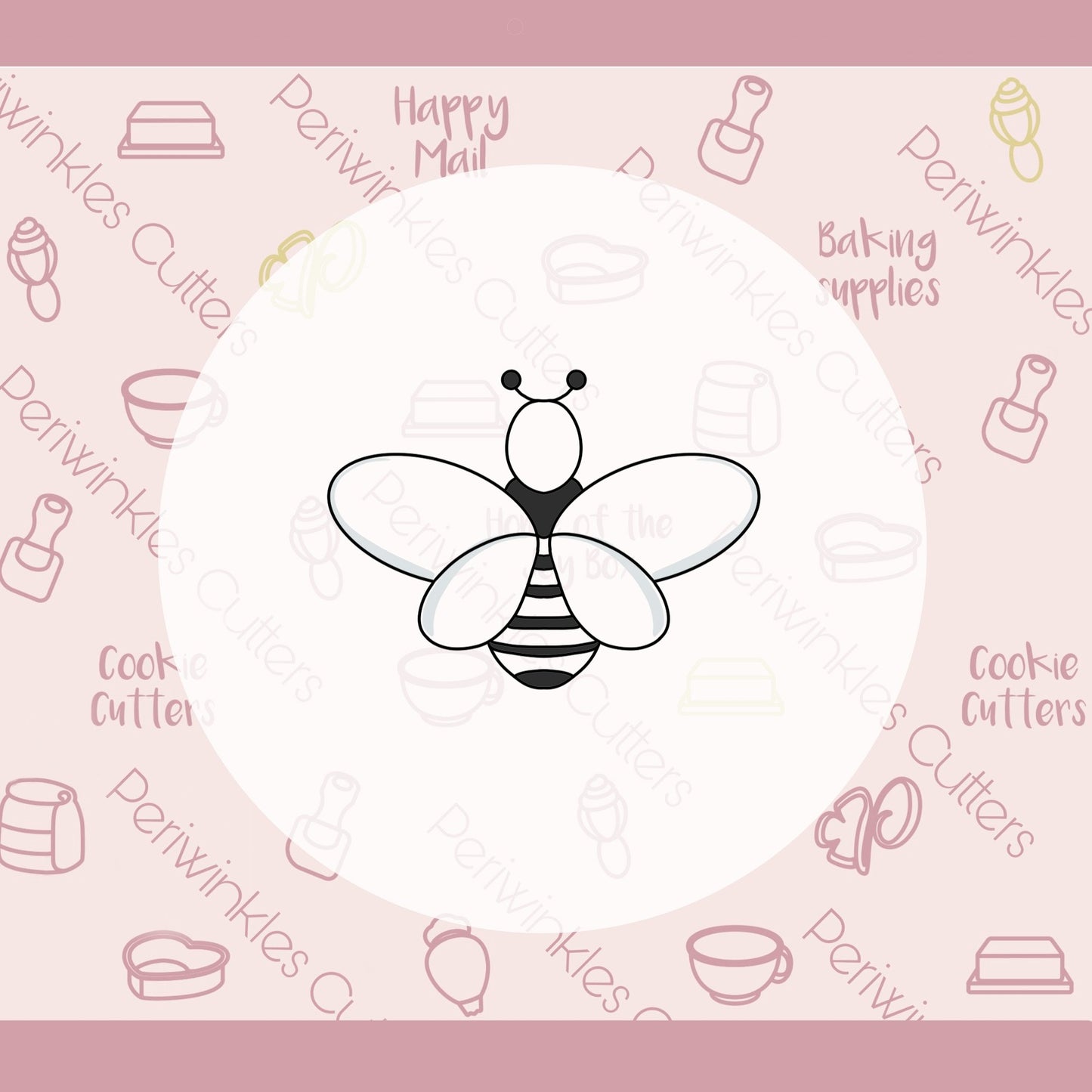 Queen Bee Cookie Cutter - Periwinkles Cutters