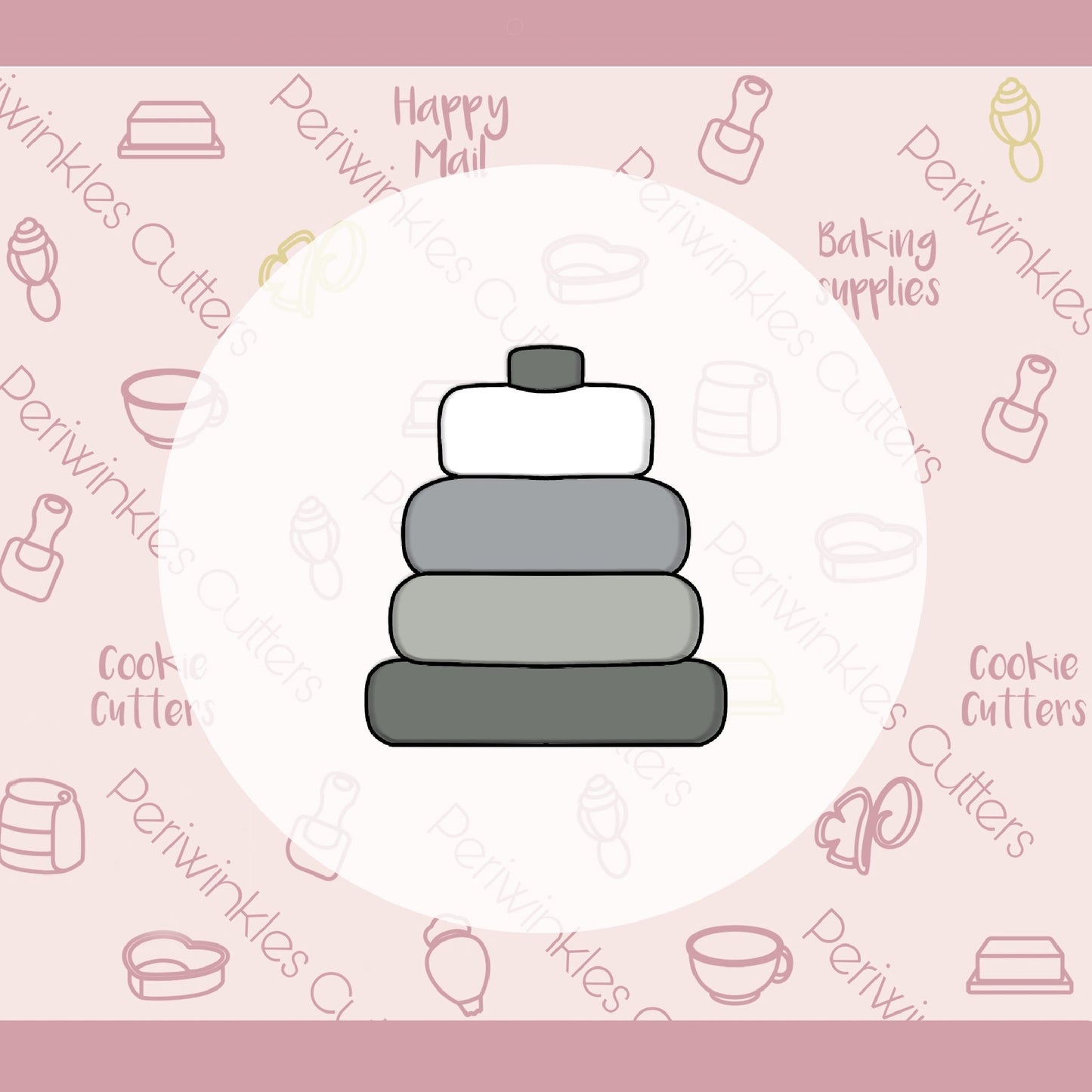 Ring Stacker Cookie Cutter - Periwinkles Cutters