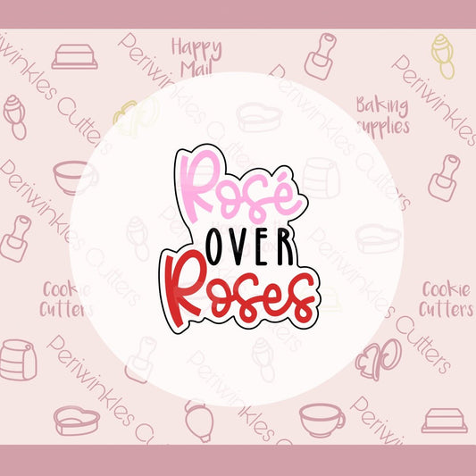 Rosé over Roses Set of 2 Cookie Cutter - Periwinkles Cutters Cookie Cutter
