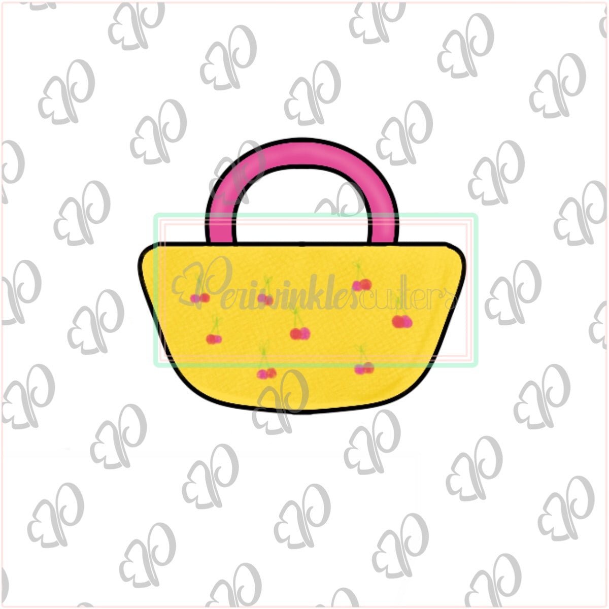 Round Beach Tote Cookie Cutter - Periwinkles Cutters