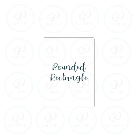 Rounded Corners Rectangle Cookie Cutter - Periwinkles Cutters