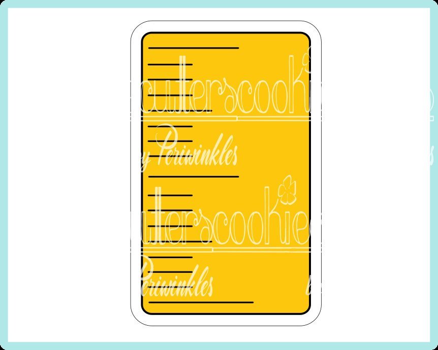 Ruler Cookie Cutter - Periwinkles Cutters