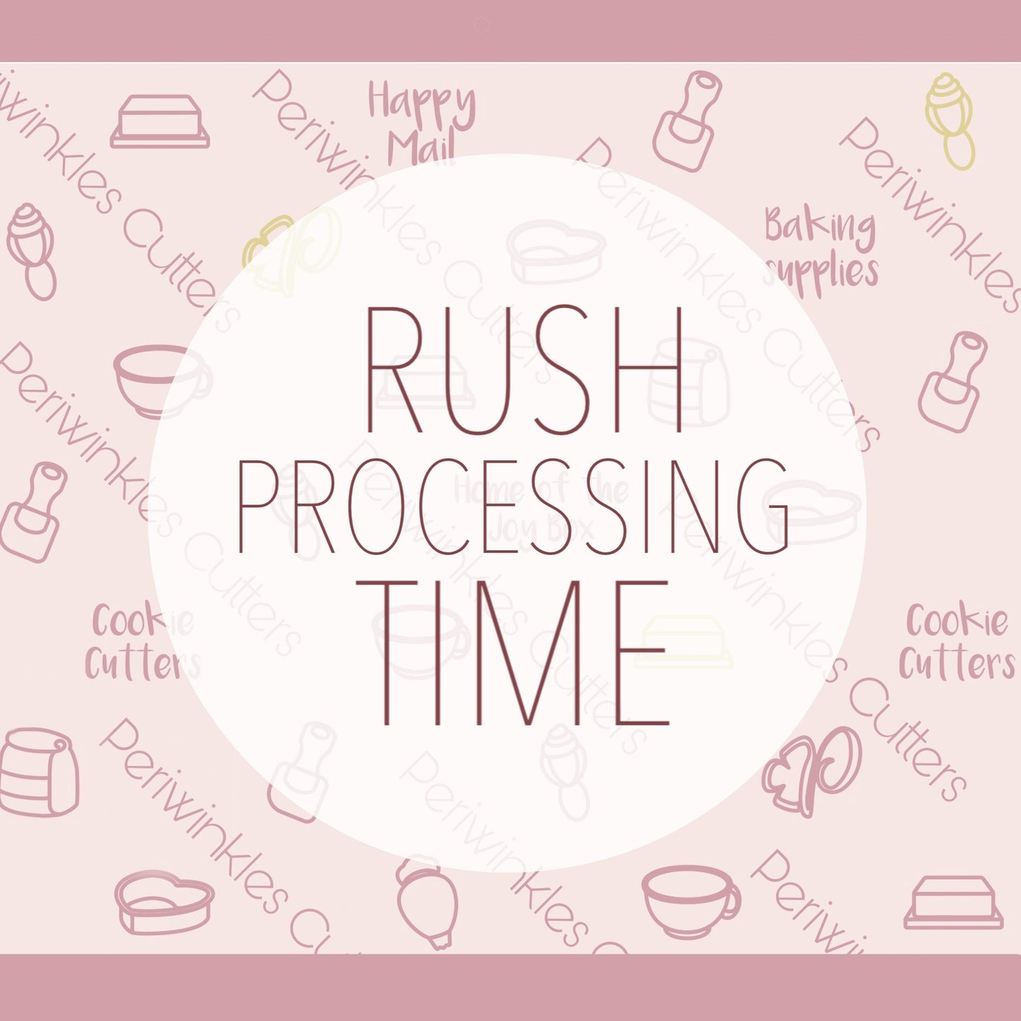 Rush Order Fee - Periwinkles Cutters