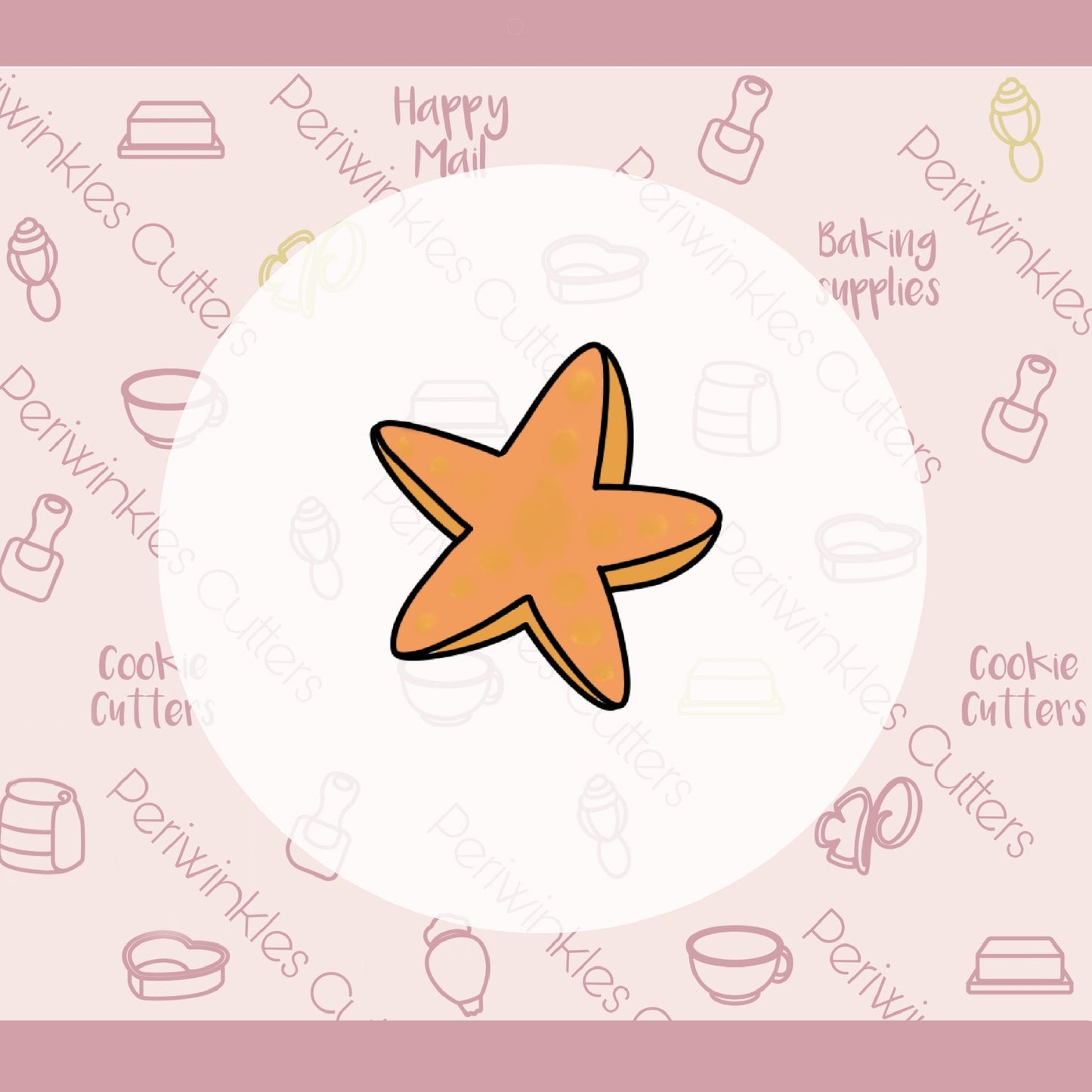 Sand Starfish Cookie Cutter - Periwinkles Cutters